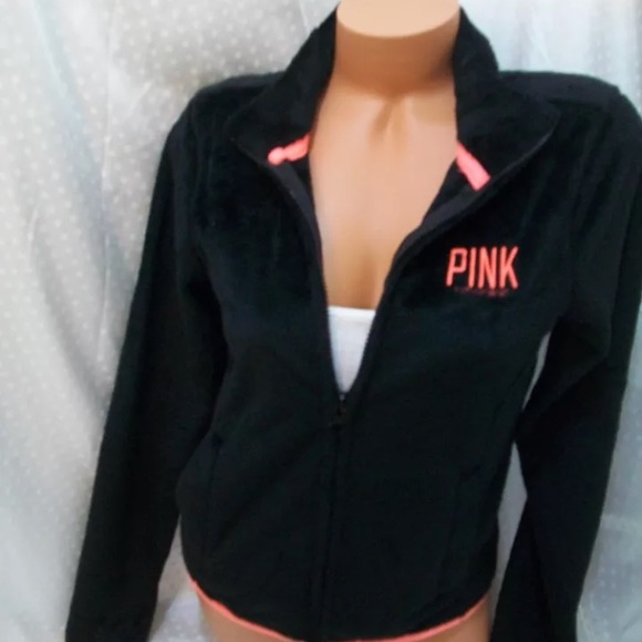 PINK Victoria's Secret Tops - NWT❤️Rare VS Pink Fleece Jacket ❤️